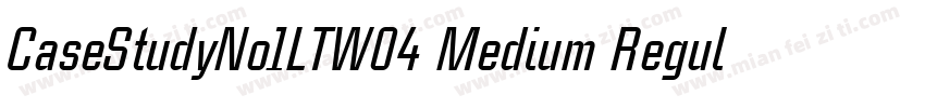 CaseStudyNo1LTW04 Medium Regular字体转换